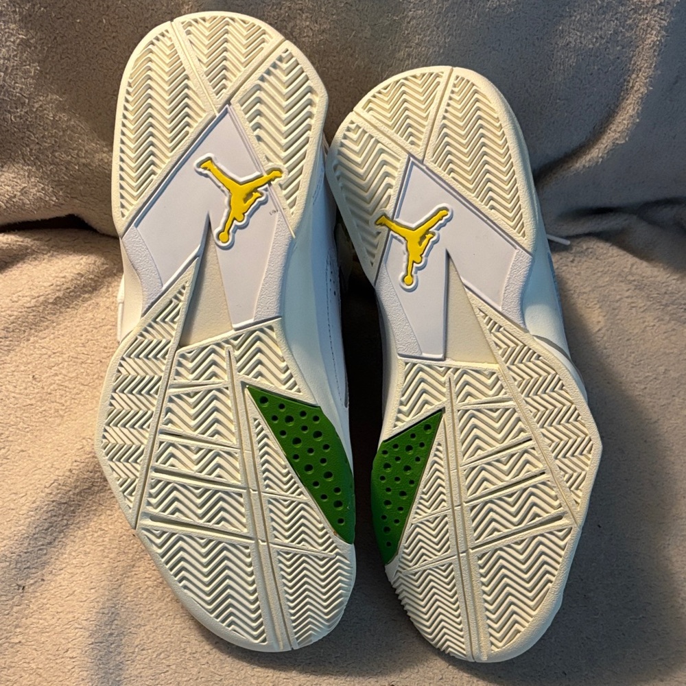 Jordan True Flight White and Chlorophyll Athletic Shoes - Picture 7 of 7